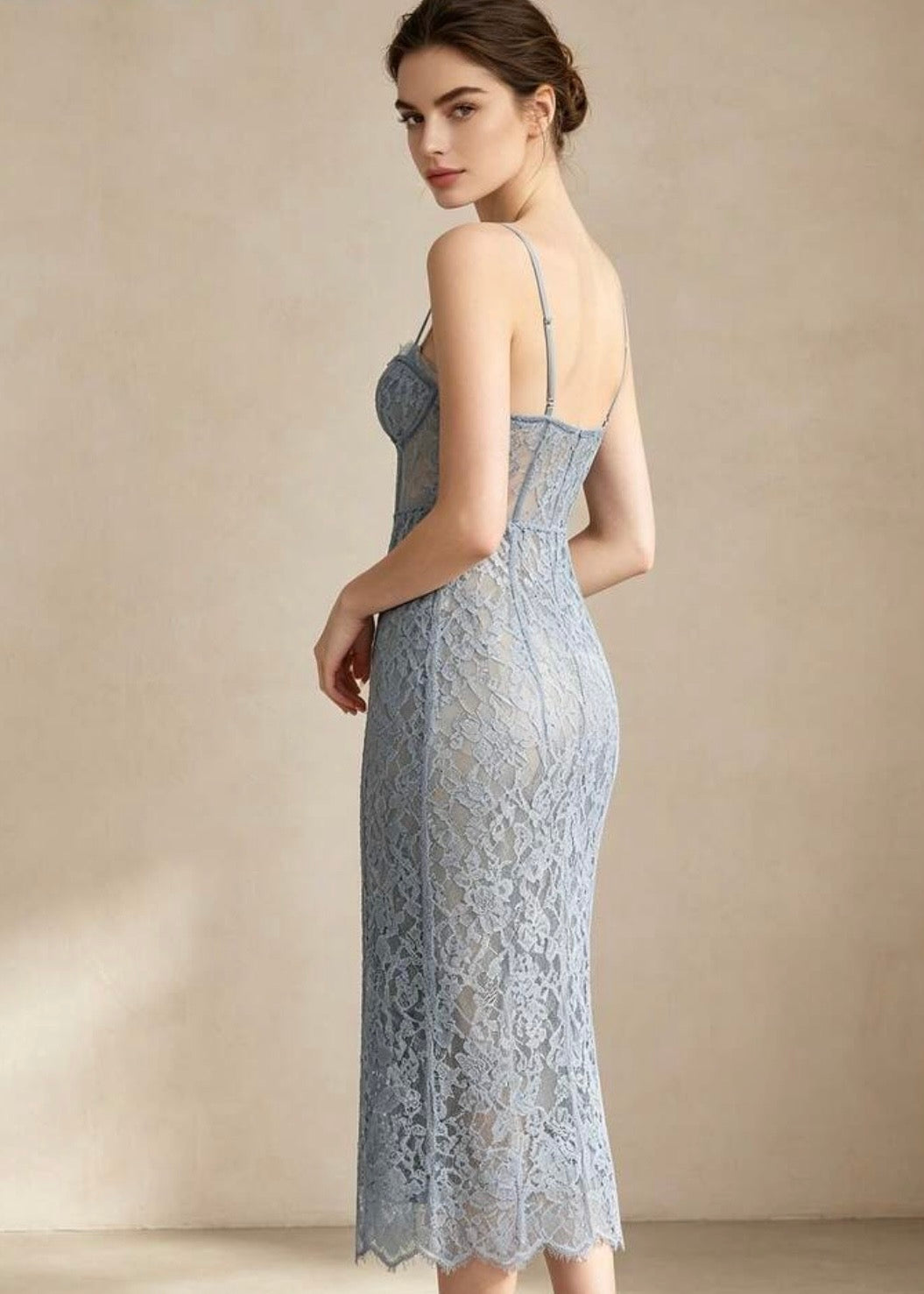 Brigitte Lace Boning Luxe Dress