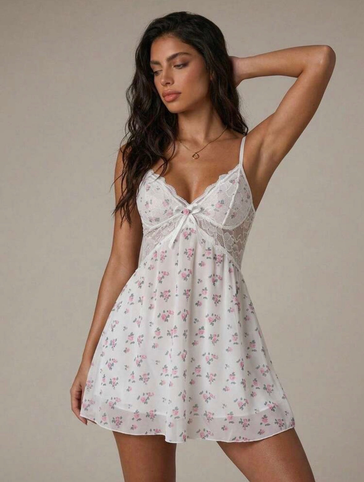Midnight New Chemise Night Dress - White