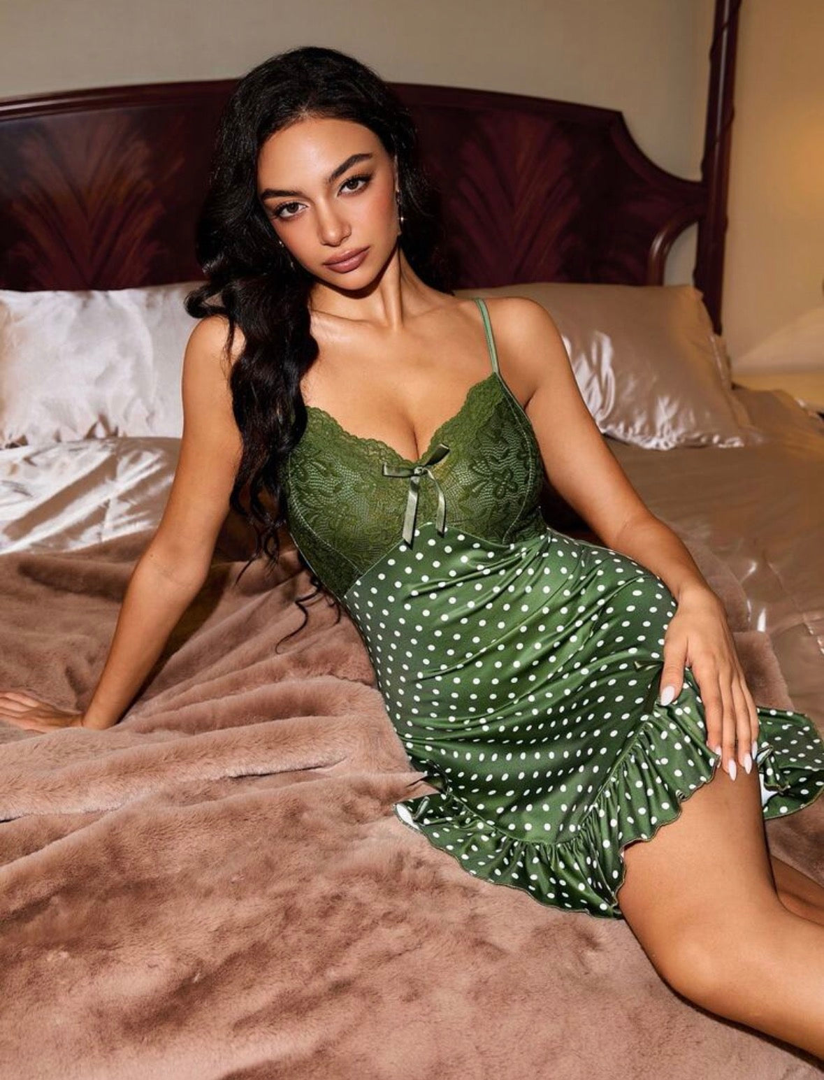 Geneva Dots Sleepwear - Green
