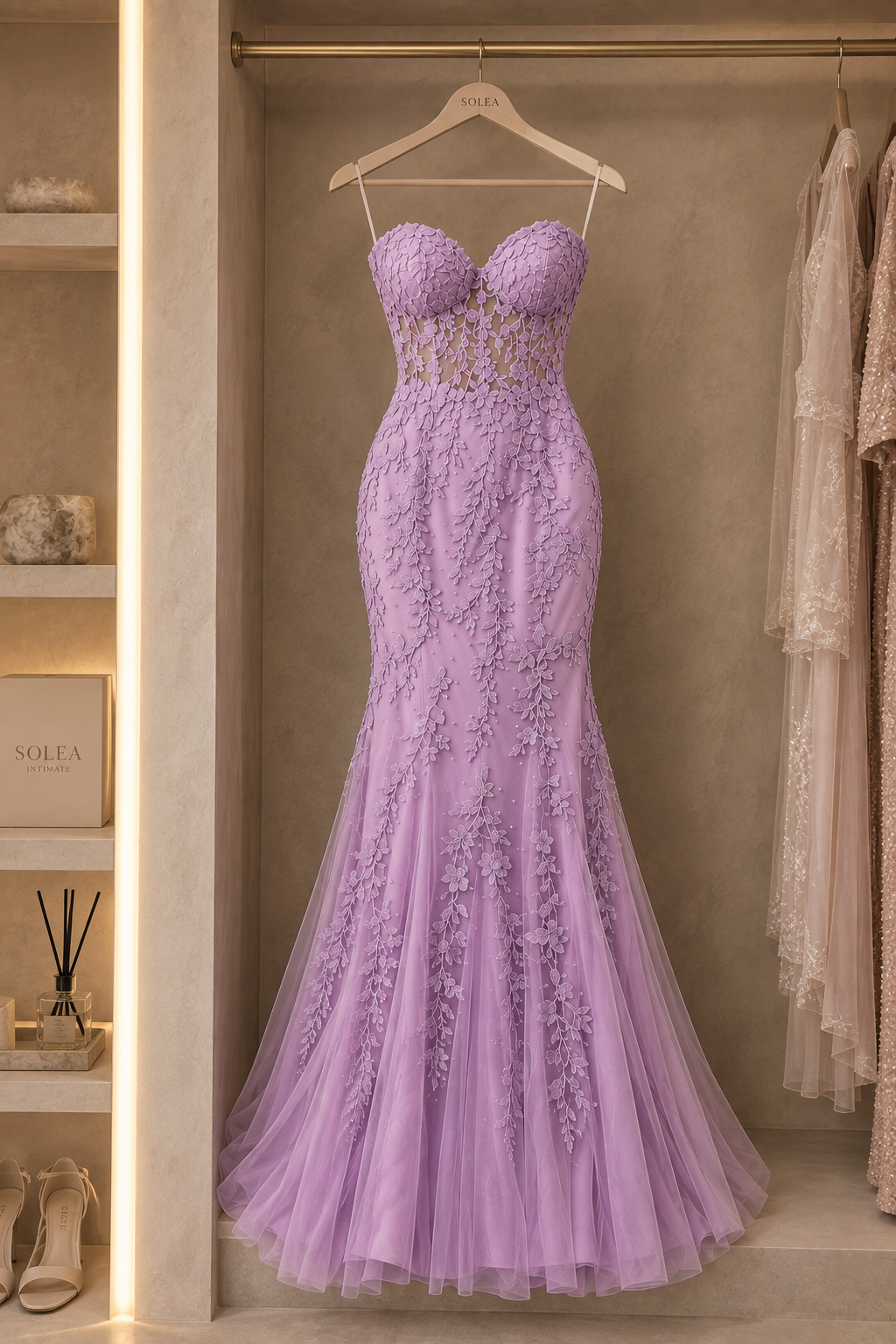 Oslo Tube Embroidery Luxe Gown