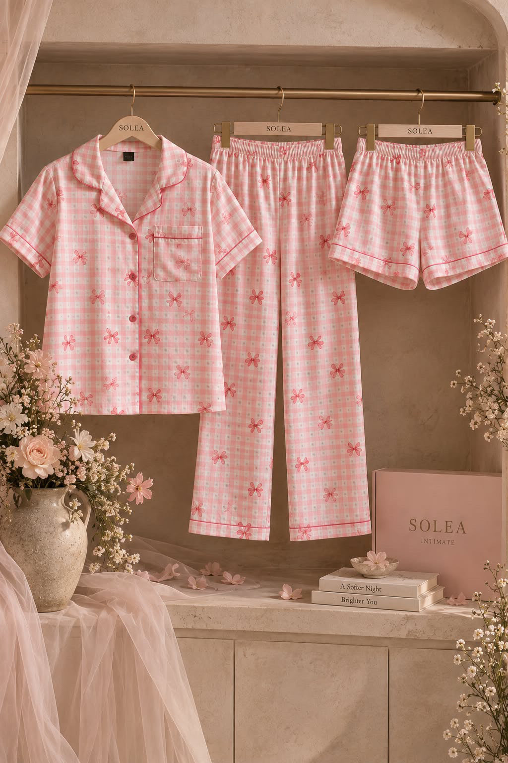 Snuggle 3 Packs Pajamas Set - Pink