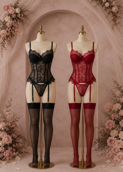 Labelle Babydoll Bustier Intimate Set