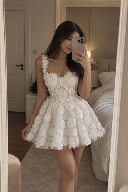 Marsellie Sheer Luxe Mini Dress