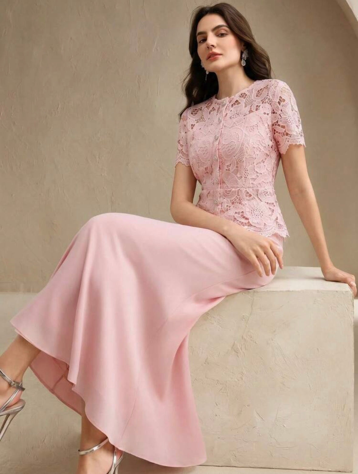 Cassandra Luxe Matching Set - Pink