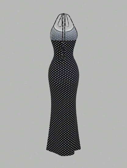 Kelly Dots Bodycon Night Gown
