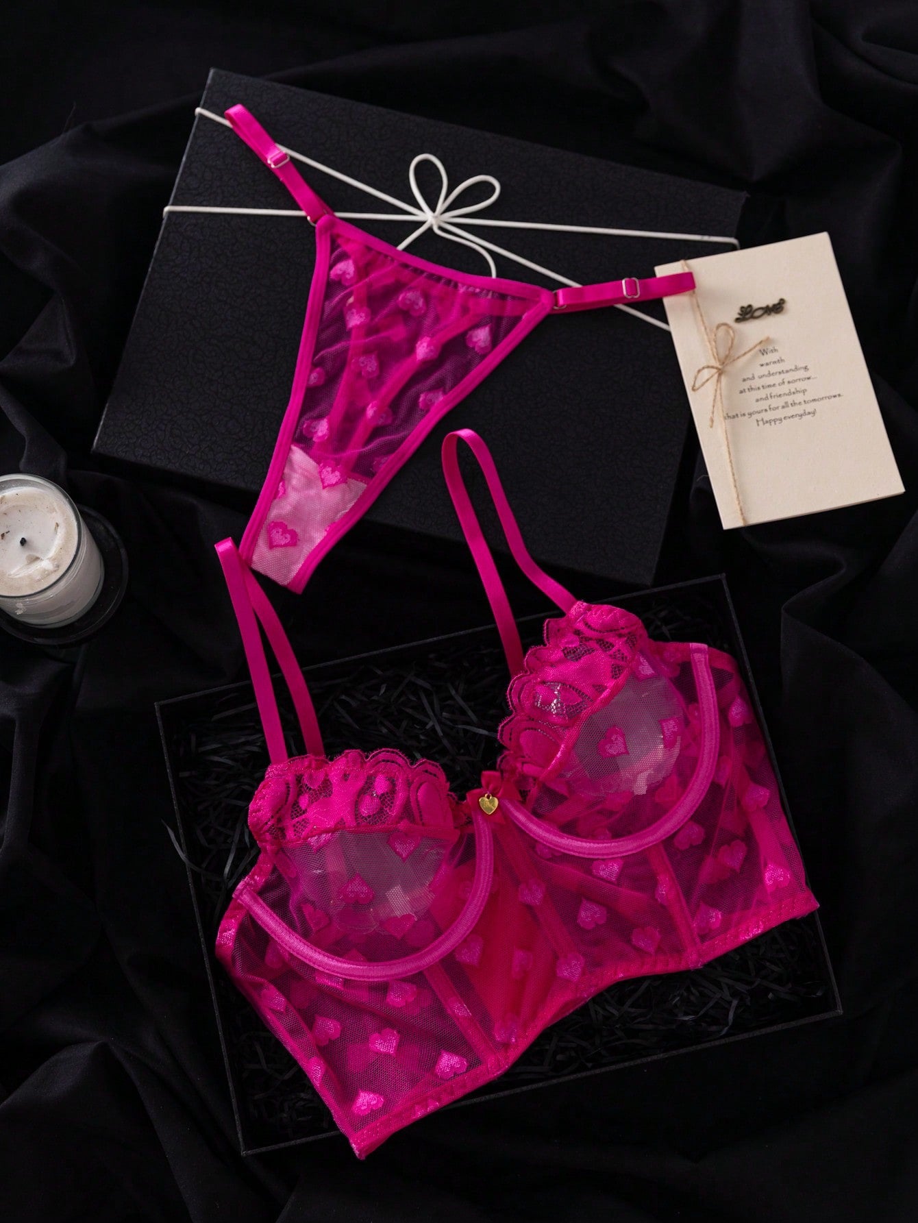 Love Dots Bustier Intimate Bundle Set - All Colors