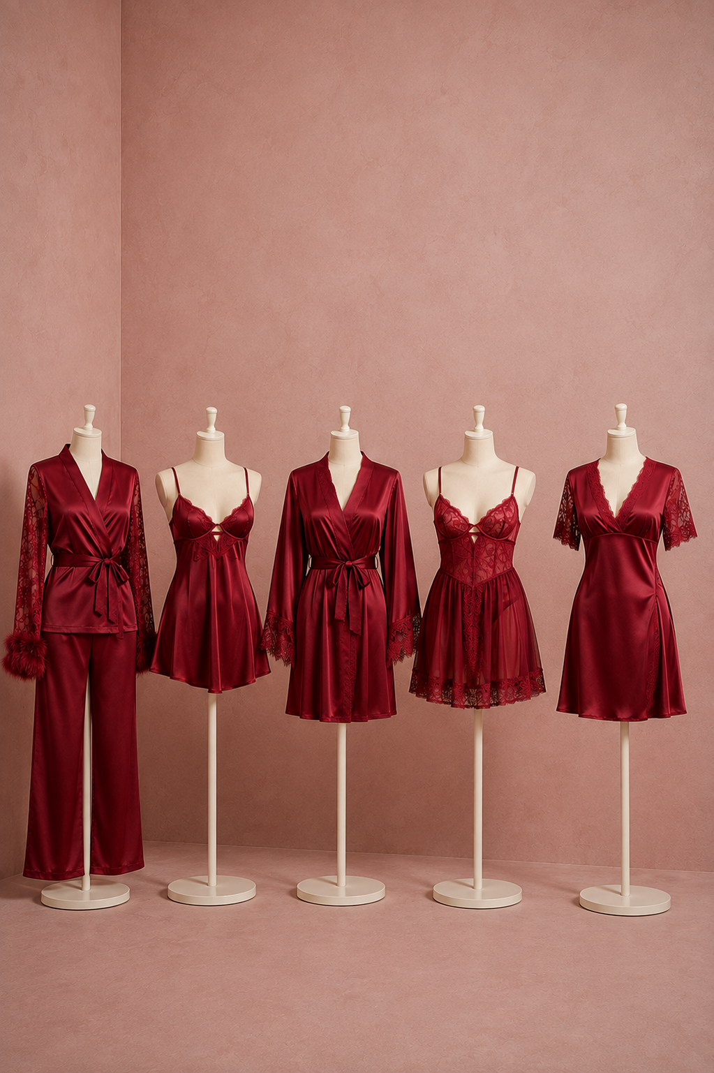 Red Velvet Luxe Bundle 5 Pieces - Red