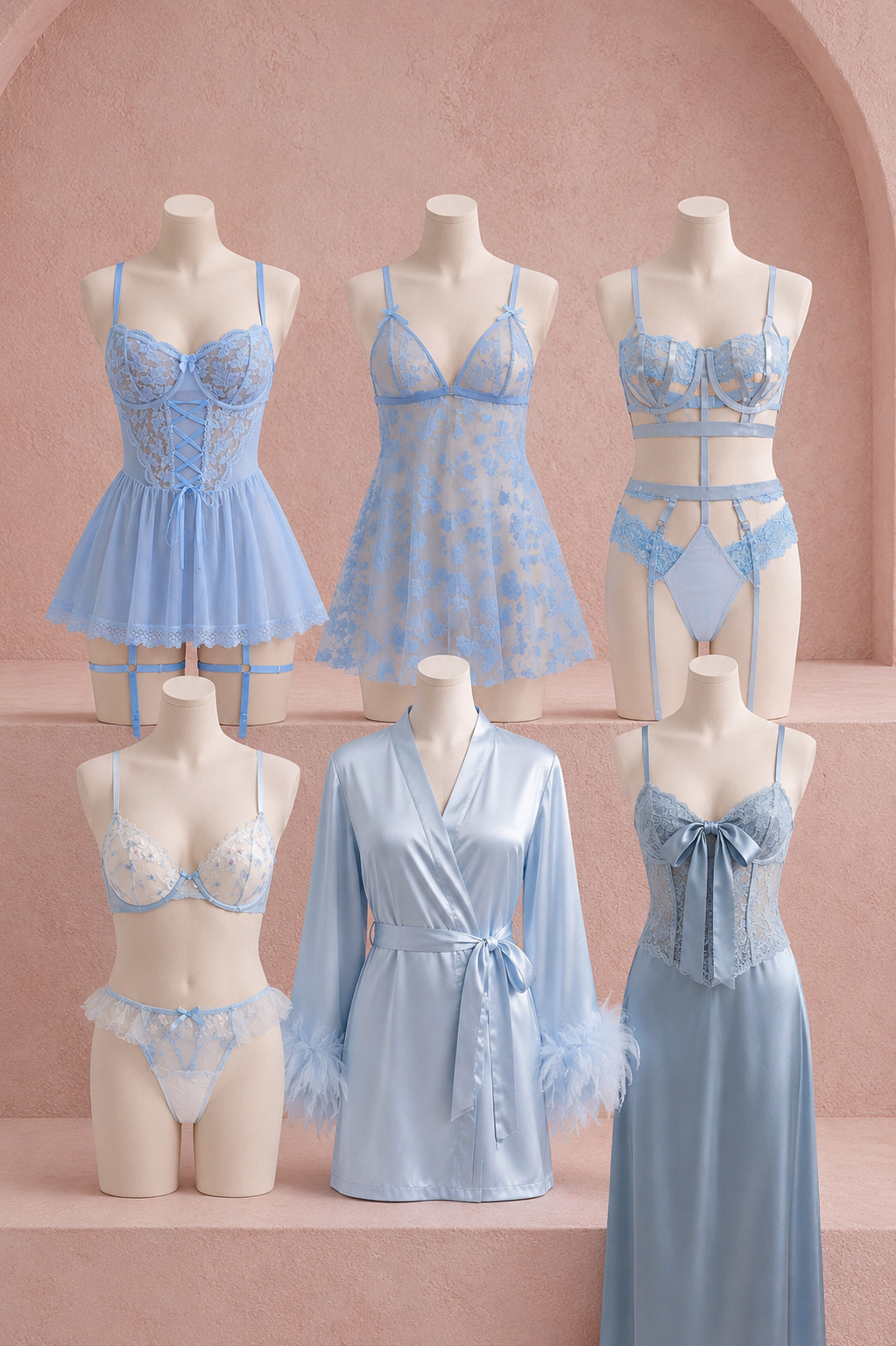 The Blue Oasis Luxe Bundle Set - Blue