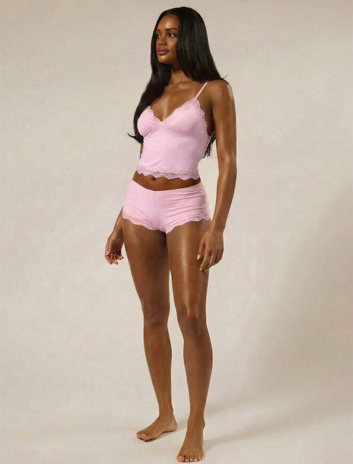 Mindy Two Piece Lounge - Pink