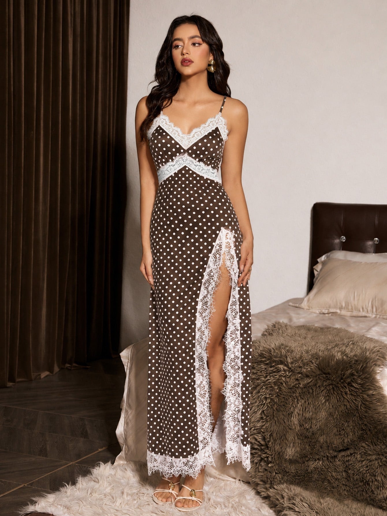 Allure Dots High Cut Night Gown
