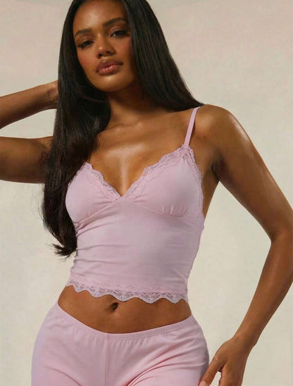Mindy Two Piece Lounge - Pink