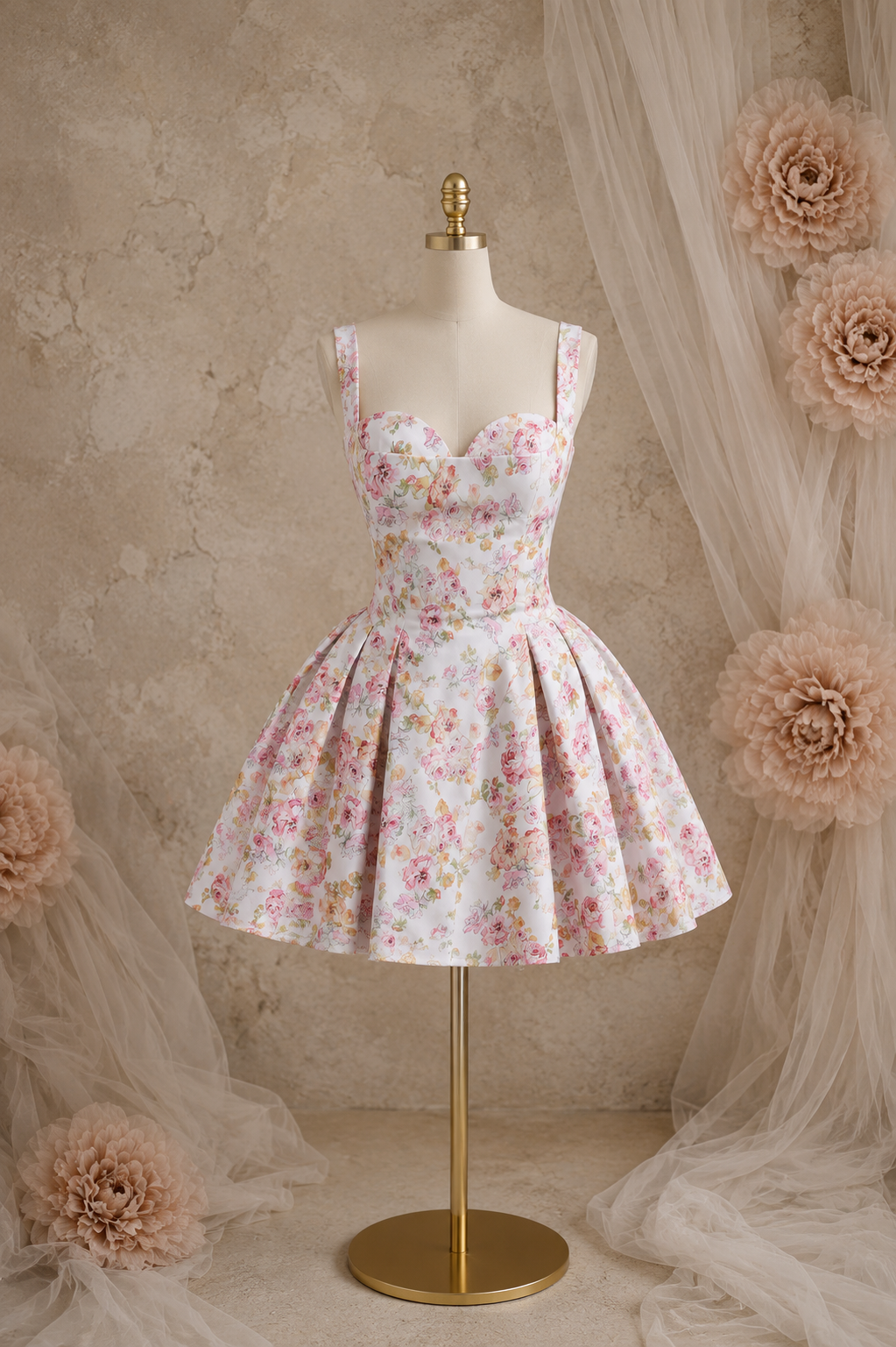 Candle Floral Summer Flare Dress