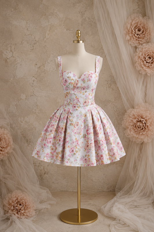 Candle Floral Summer Flare Dress