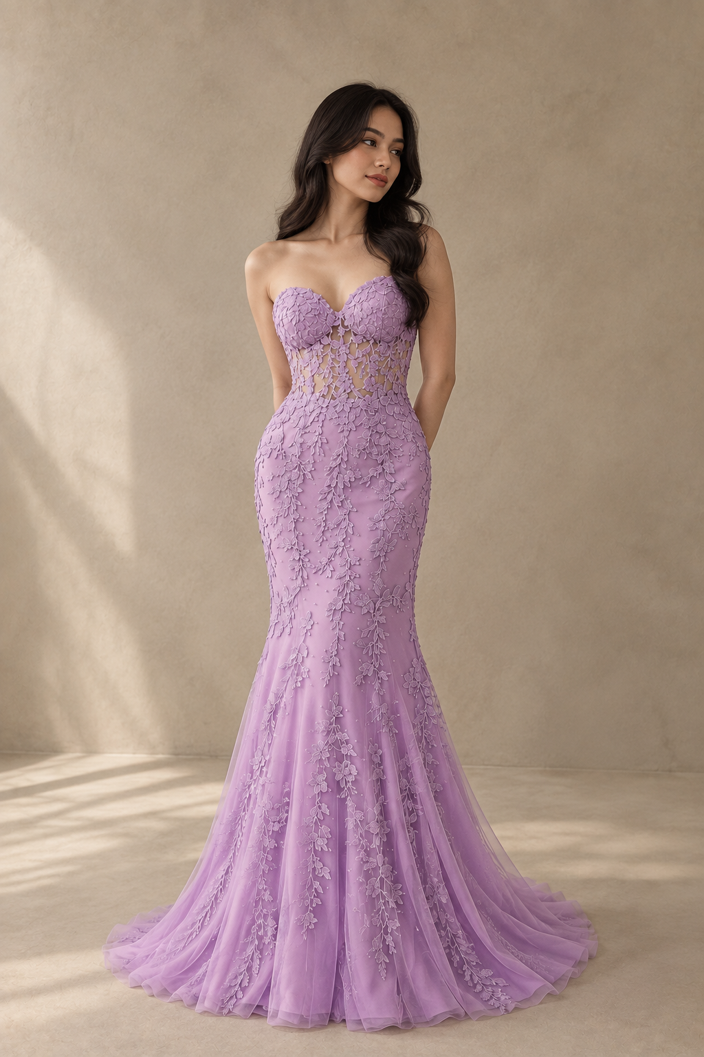 Oslo Tube Embroidery Luxe Gown