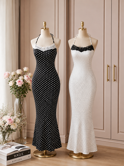 Kelly Dots Bodycon Night Gown