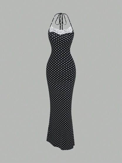 Kelly Dots Bodycon Night Gown