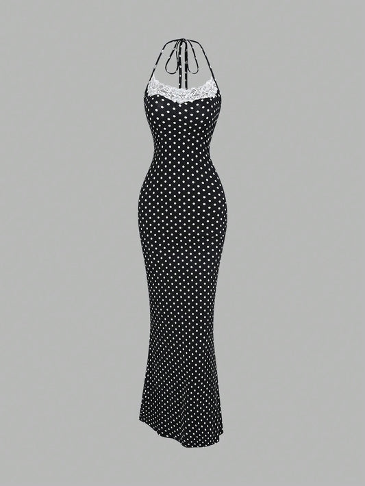 Kelly Dots Bodycon Night Gown