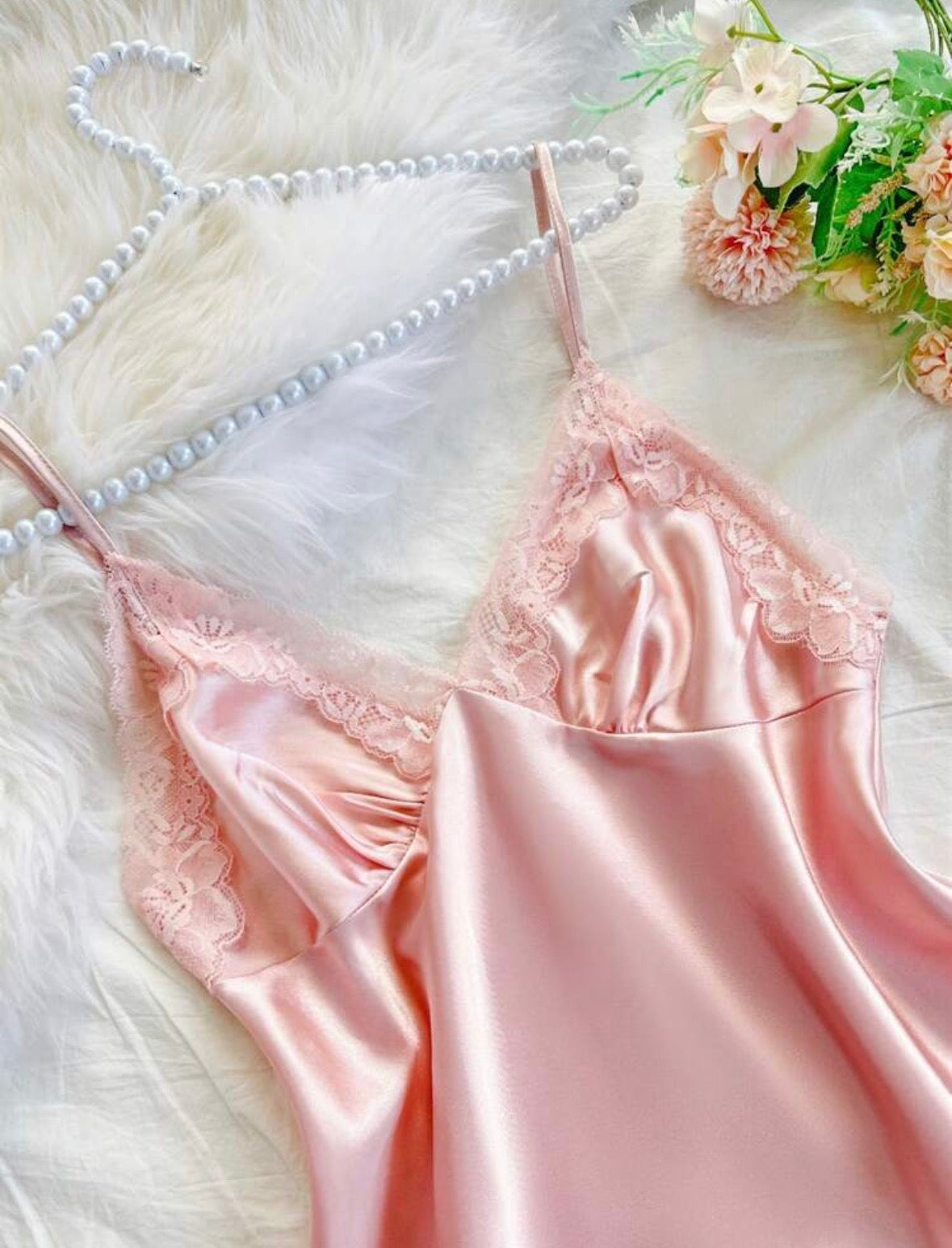 Levera Silk 3 Piece Pajamas - Pink