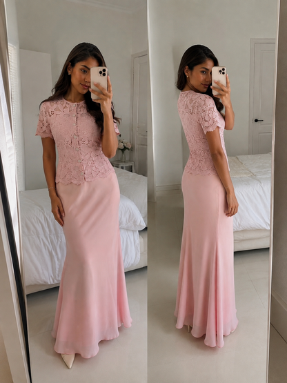 Cassandra Luxe Matching Set - Pink
