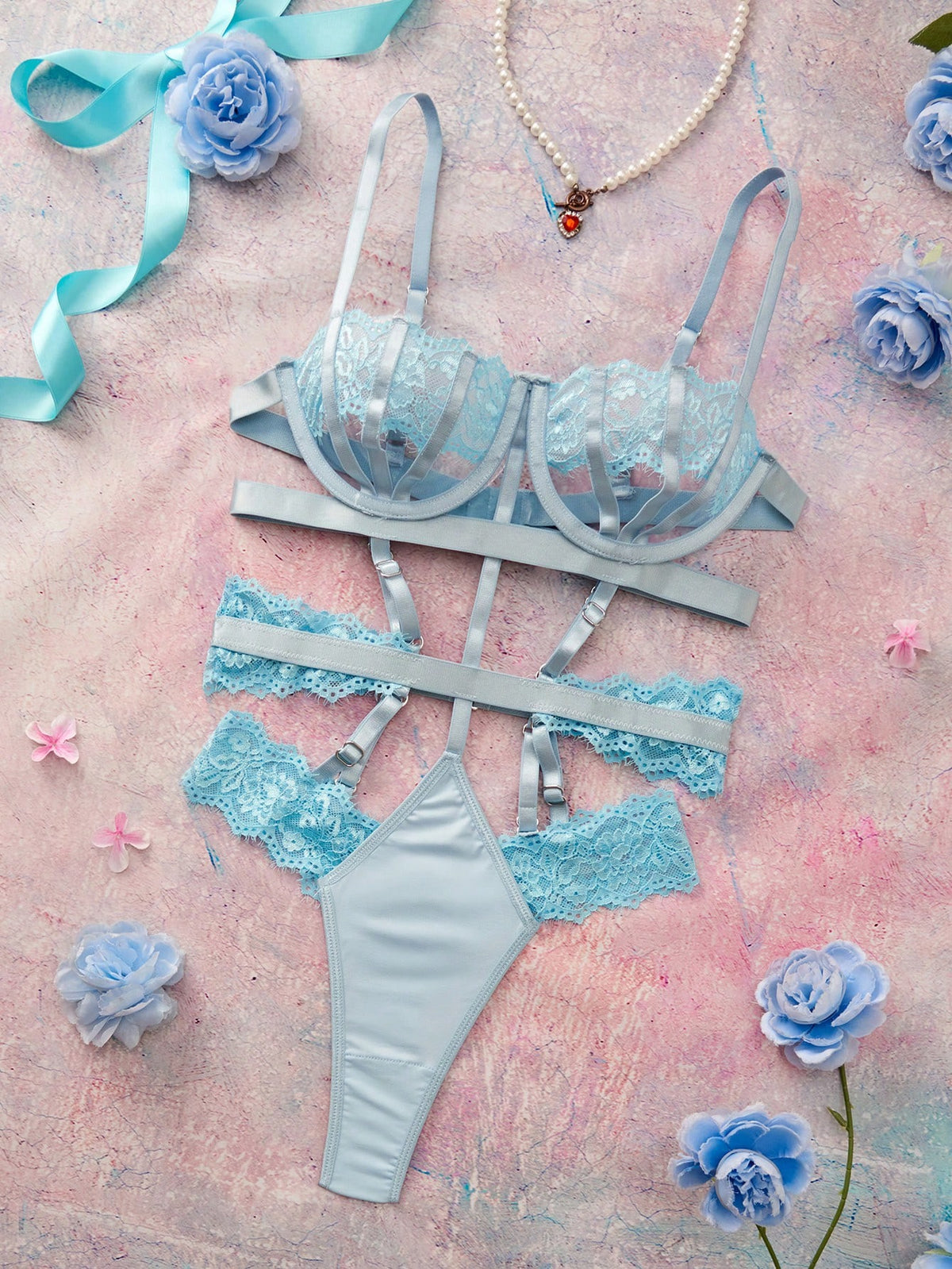 The Blue Oasis Luxe Bundle Set - Blue