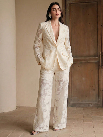 Erica Floral Luxe Matching Blazer Set