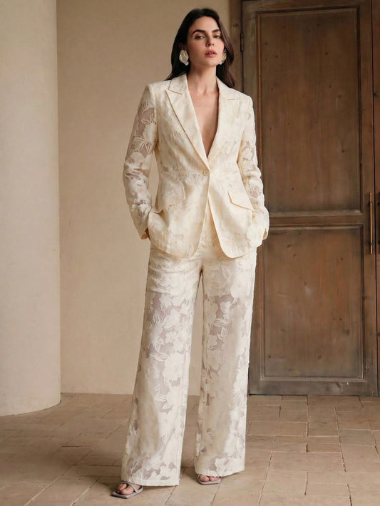 Erica Floral Luxe Matching Blazer Set