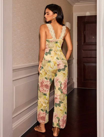 Lemonade Mesh Pajamas Set