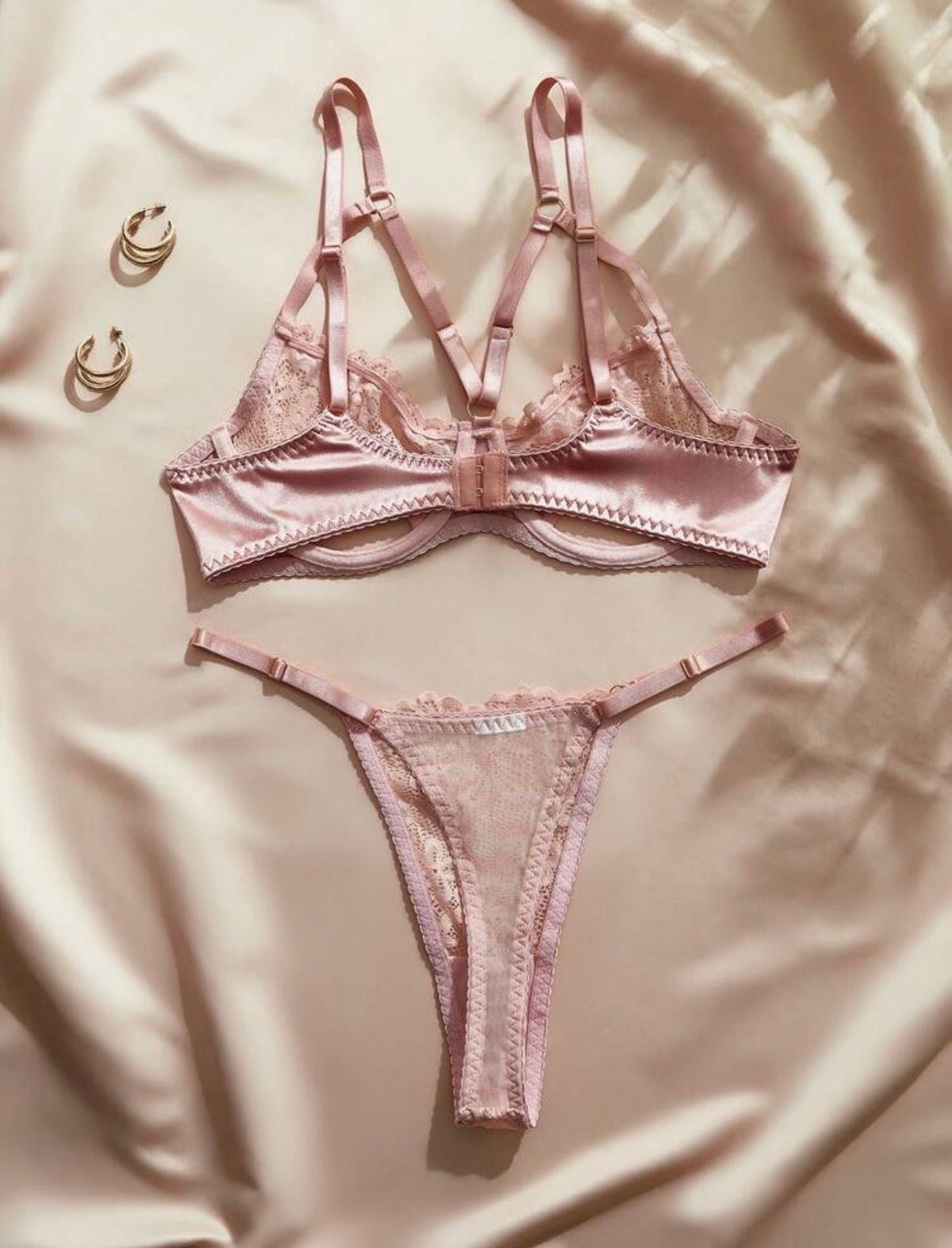Cindy Two Piece Lingerie - Pink