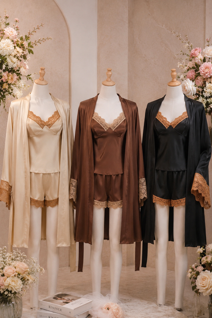 Charlie Silk Pajamas + Robe