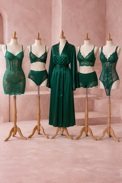 The Emerald Luxe 5 Bundle Set - Emerald Green