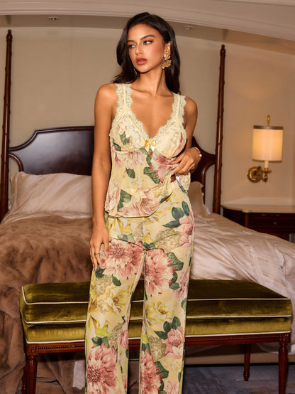 Lemonade Mesh Pajamas Set