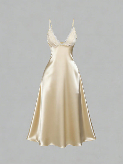 Bronze Lace Night Gown