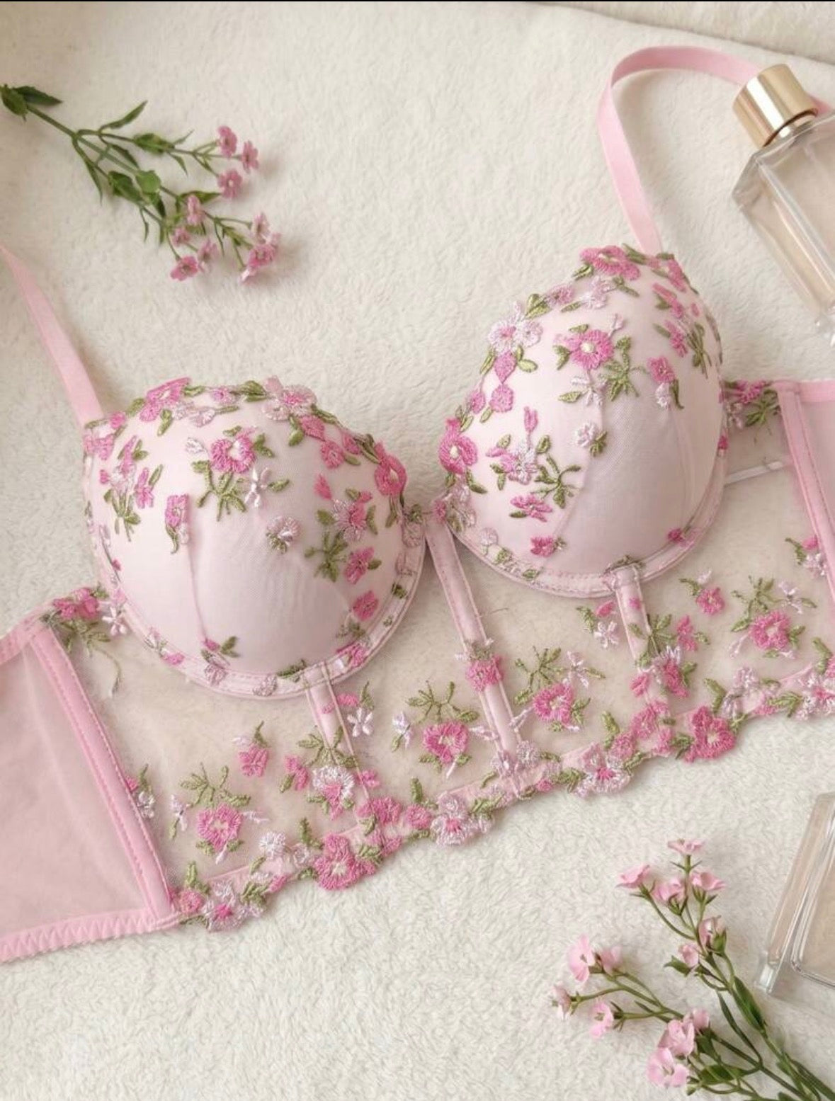 Mercy Floral Bustier Intimate Set