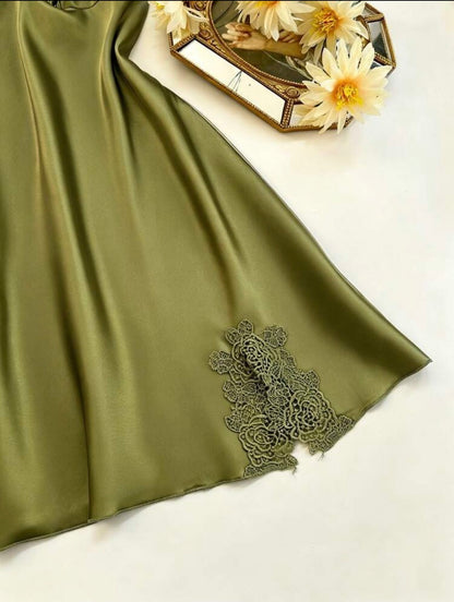 Noura Silk 5 Packs Pajamas Set - Olive