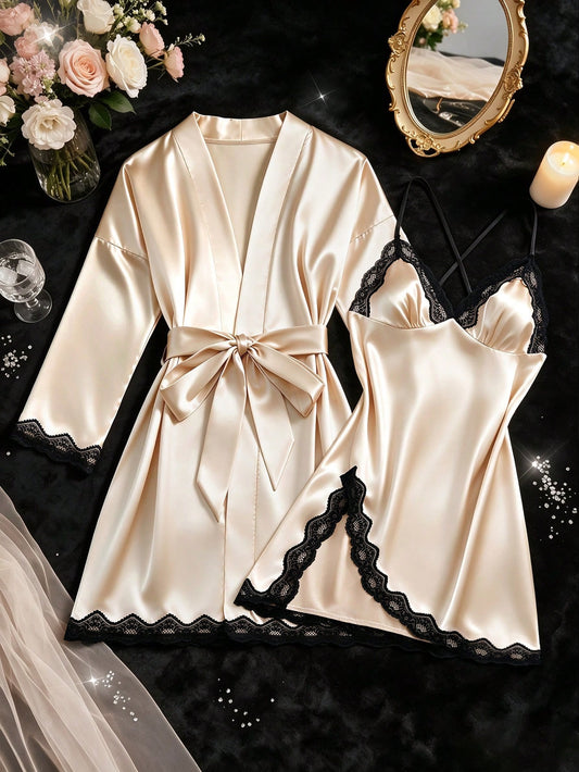 Champagne Two Piece Sleepwear - Champagne