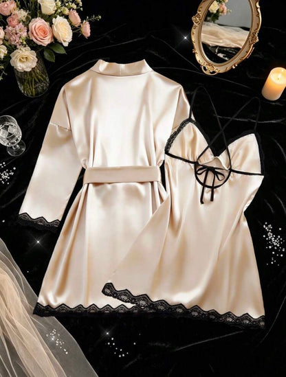 Champagne Two Piece Sleepwear - Champagne
