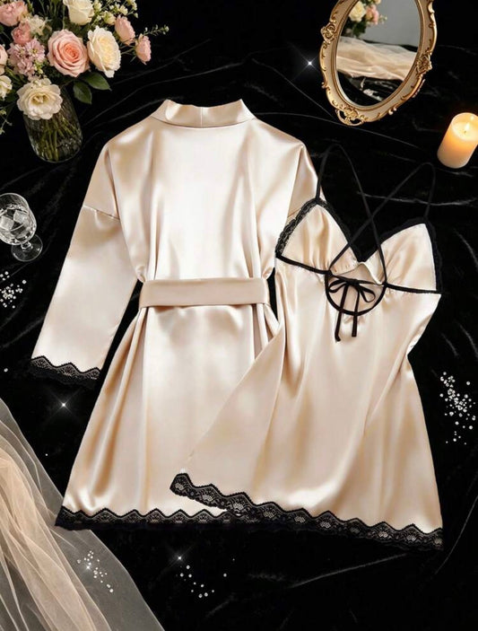 Champagne Two Piece Sleepwear - Champagne