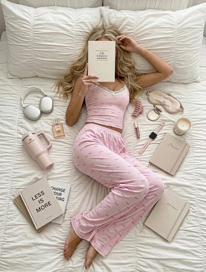 Gigi Two Piece Pajamas - Pink