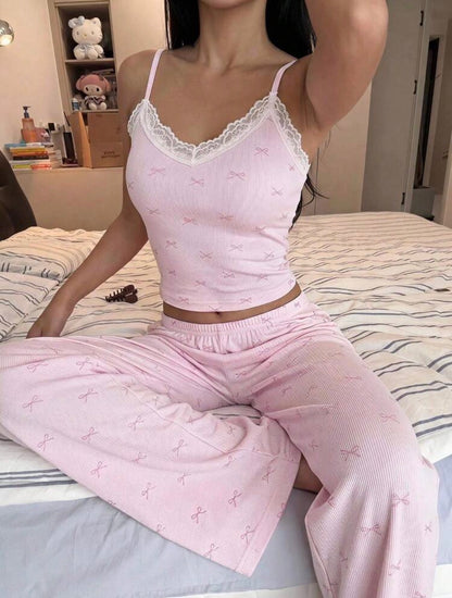 Gigi Two Piece Pajamas - Pink