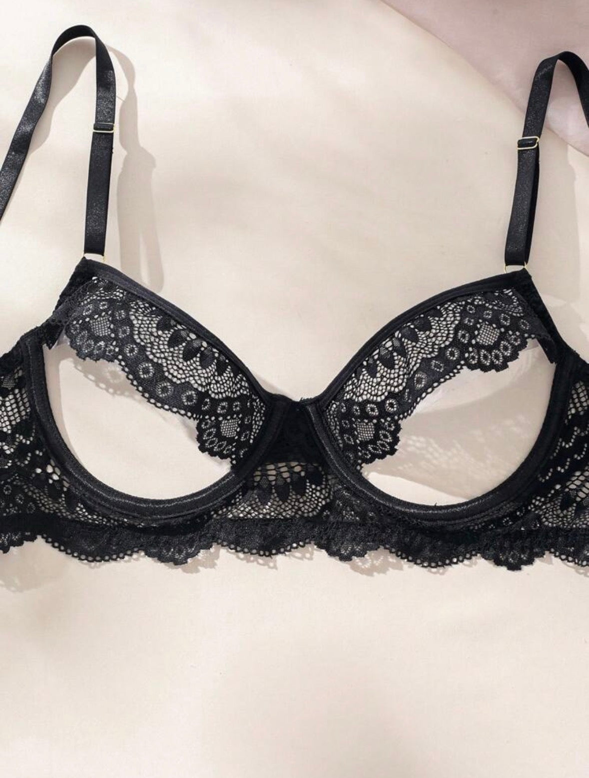 Florie Two Piece Lingerie - Black
