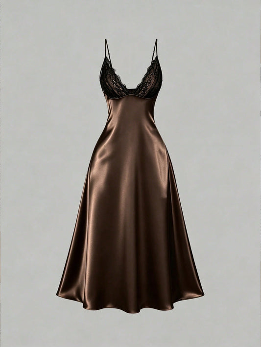 Bronze Lace Night Gown