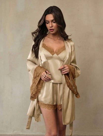 Charlie Silk Pajamas + Robe
