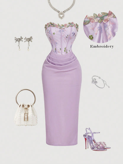 Isabelle Tube Embroidery Dress