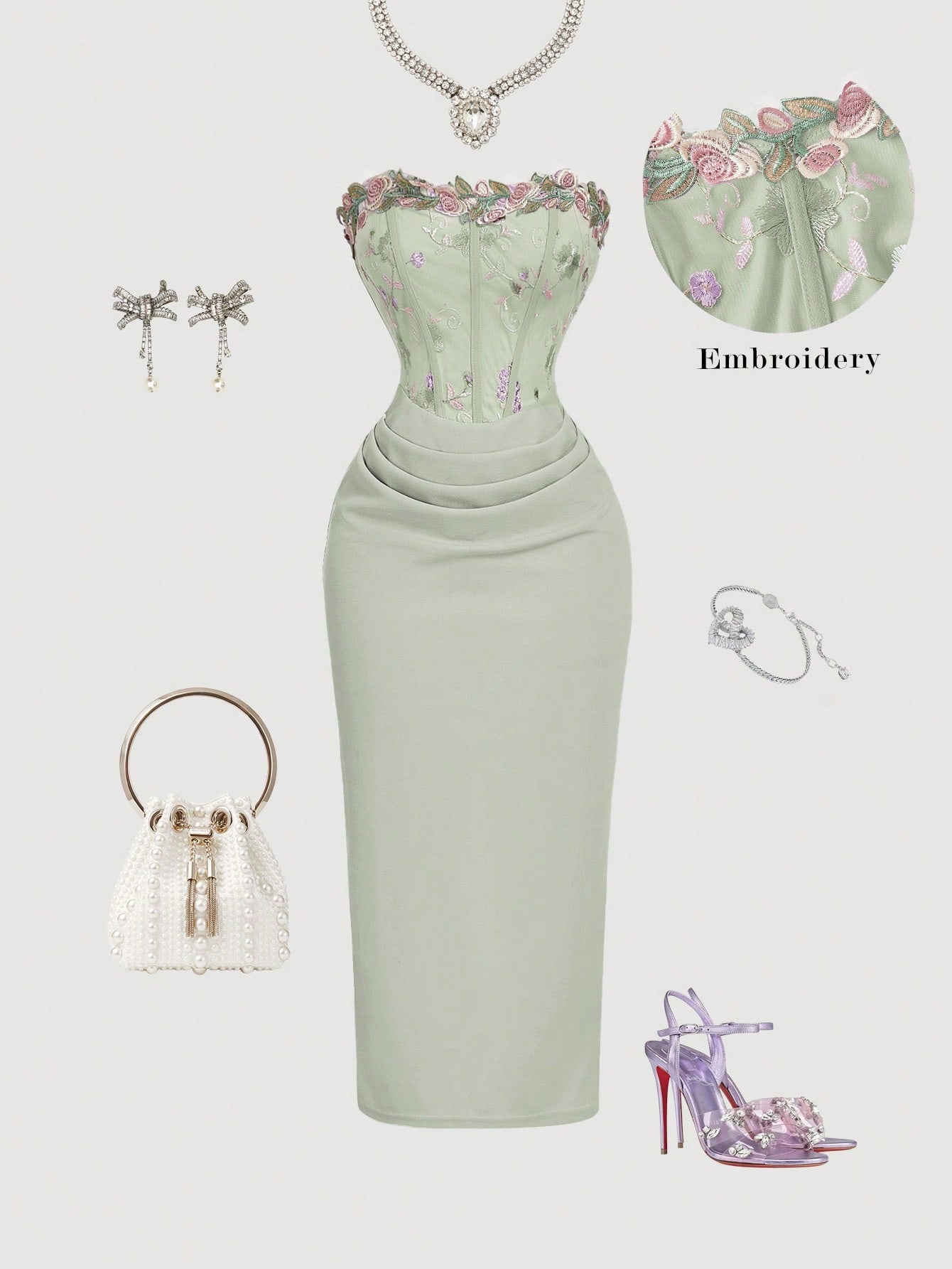 Isabelle Tube Embroidery Dress