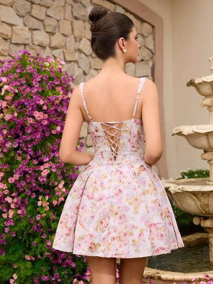 Candle Floral Summer Flare Dress