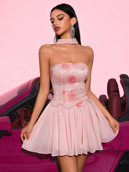 Eugene Floral Tube Luxe Dress
