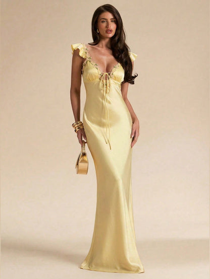 Astrid Silk Luxe Long Dress