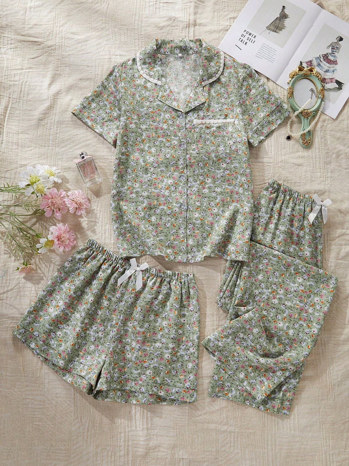 Valentina Floral 3 Packs Pajamas