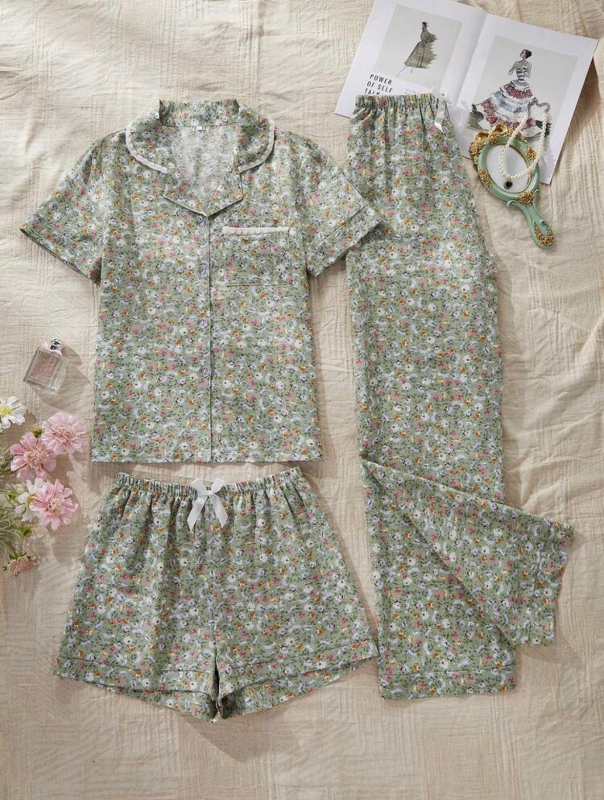 Valentina Floral 3 Packs Pajamas