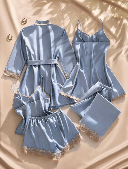 Aurora Silk 5 Packs Night Gown Set